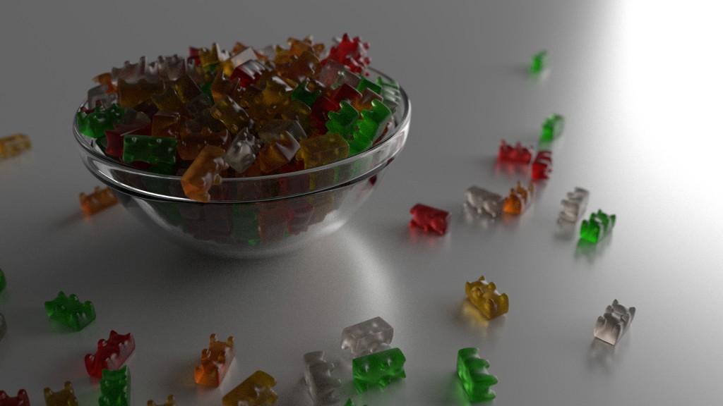 gummybears in a bowl preview image 1